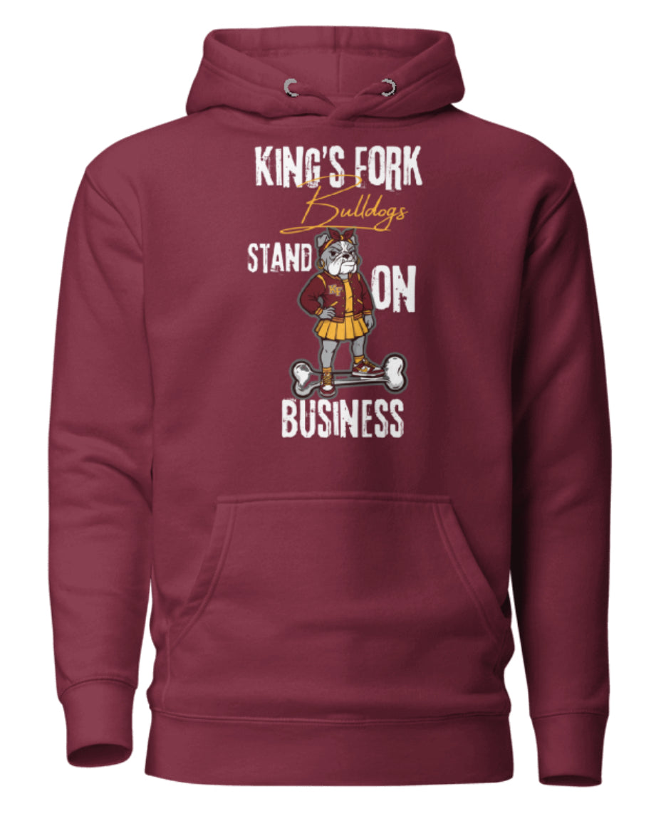Lady Bulldog- Standing in Business Apparel